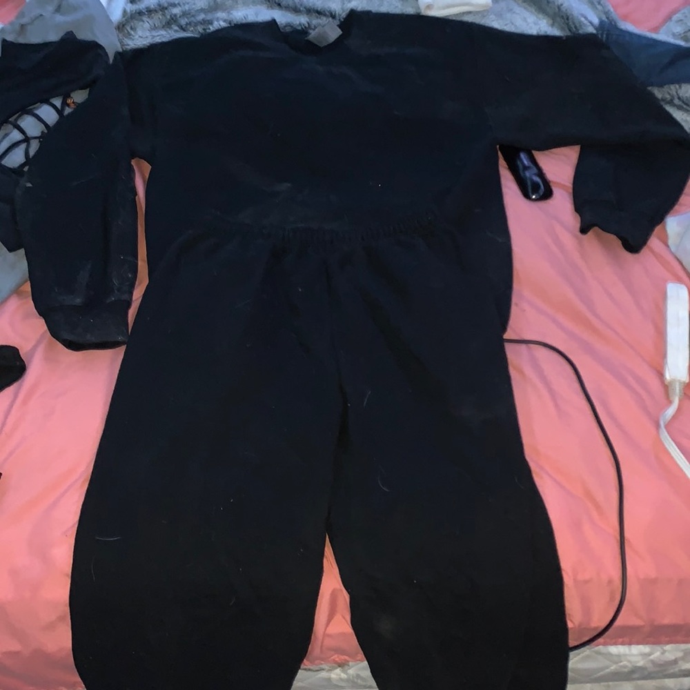 Black Sweat Set